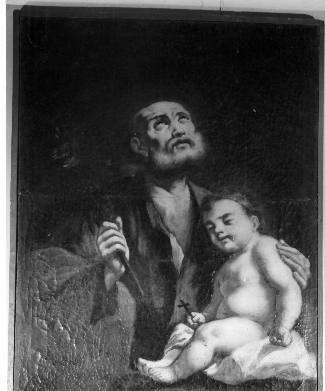 San Giuseppe e Gesù Bambino (dipinto, opera isolata) - ambito calabrese (fine sec. XVIII)