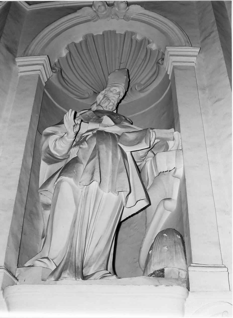 Sant'Agostino (statua, ciclo) di Massara Giuseppe (sec. XIX)