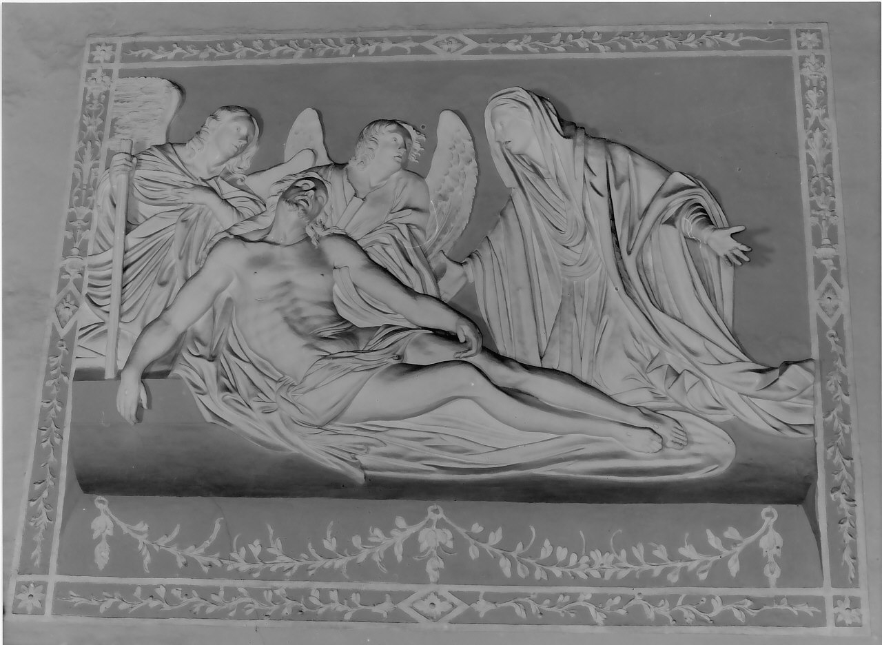 deposizione di Cristo dalla croce (rilievo, ciclo) di Paparo Emanuele (sec. XIX)