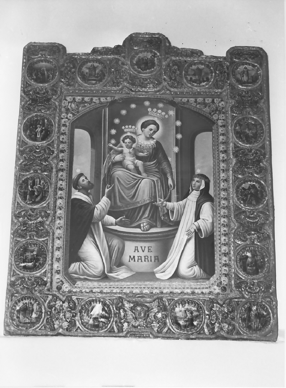 Madonna del Rosario (dipinto, opera isolata) - ambito calabrese (prima metà sec. XX)