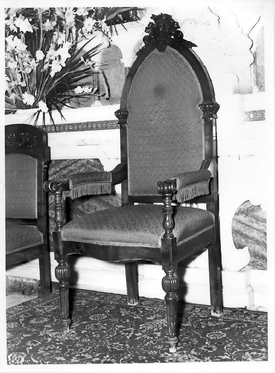 sedia, opera isolata - bottega Italia meridionale (fine/inizio secc. XIX/ XX)