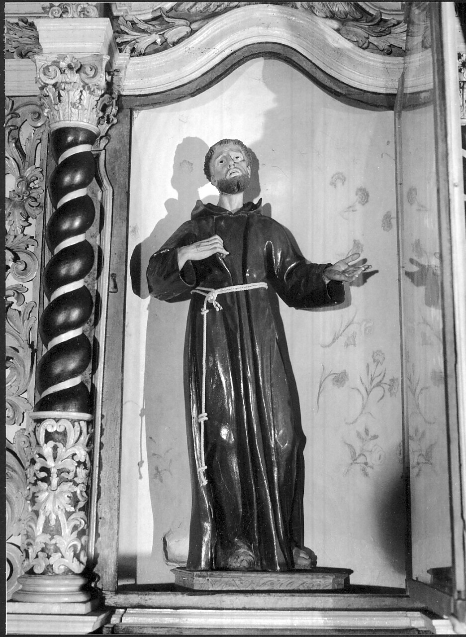 San Francesco d'Assisi (statua, opera isolata) - bottega Italia meridionale (sec. XVIII)