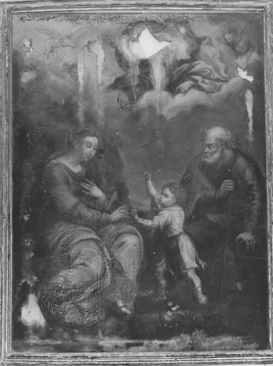 Sacra Famiglia (dipinto, opera isolata) - ambito calabrese (sec. XVIII)