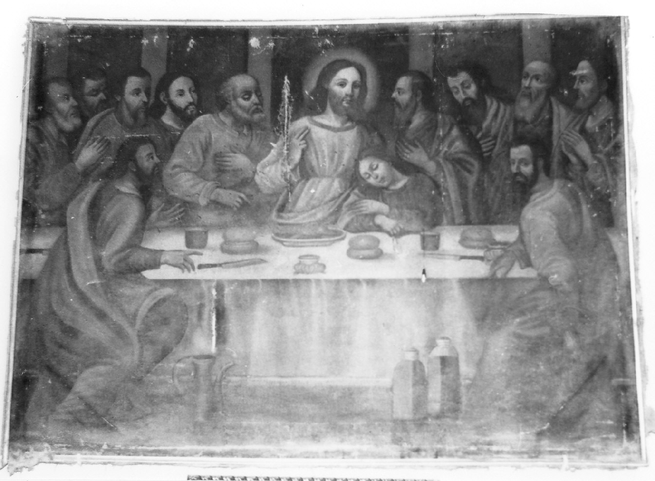 ultima cena (dipinto, opera isolata) - ambito Italia meridionale (sec. XIX)
