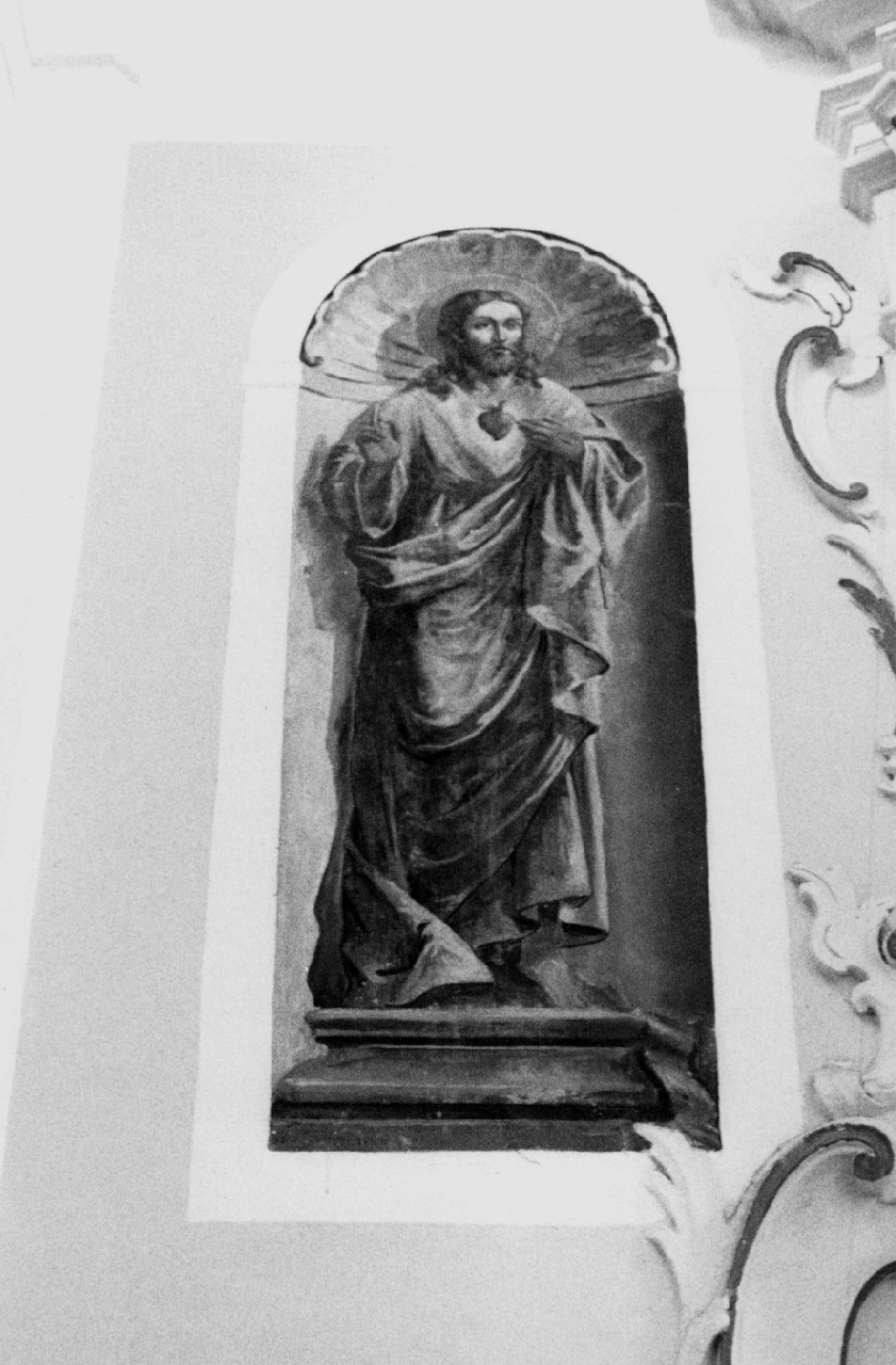 Sacro Cuore di Gesù (dipinto, opera isolata) di Zimatore Carmelo (inizio sec. XX)