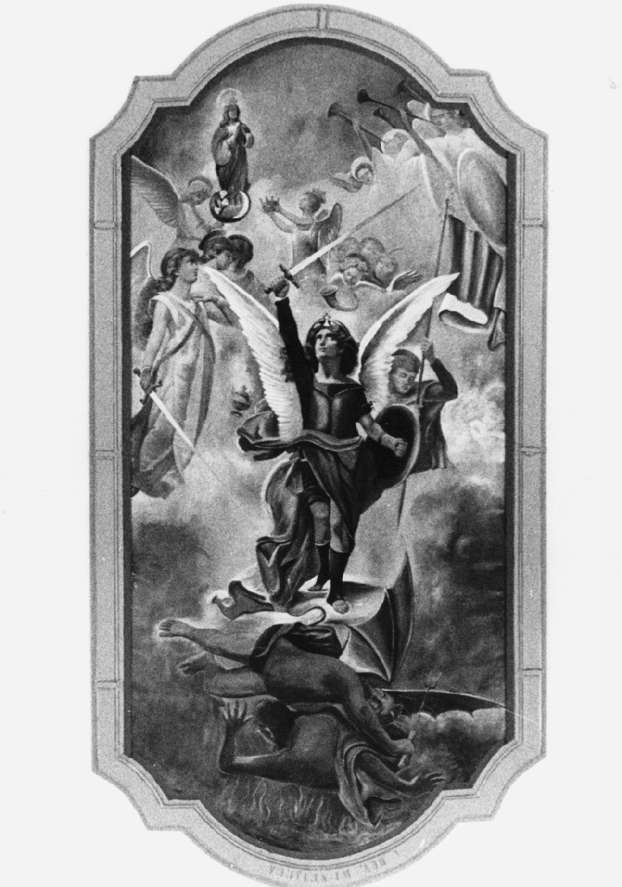 San Michele Arcangelo (dipinto, opera isolata) di Zimatore Carmelo (inizio sec. XX)