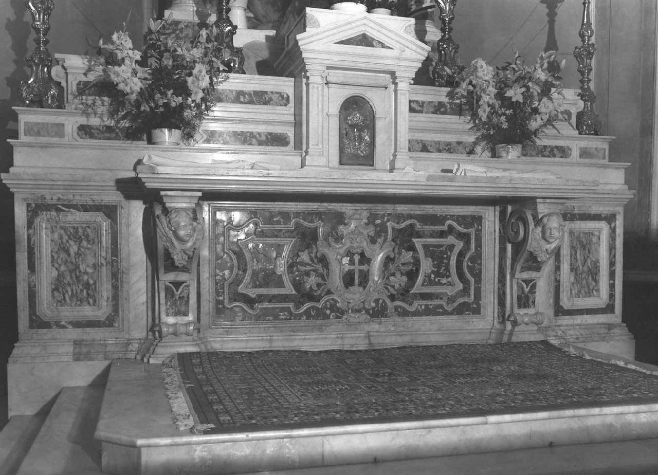 altare maggiore - bottega Italia meridionale (fine/inizio secc. XVIII/ XIX)