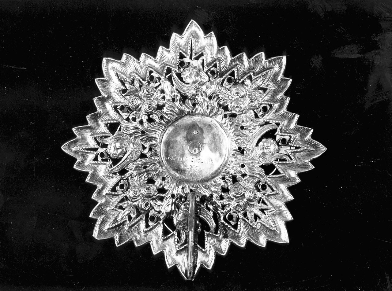 aureola di immagine sacra - bottega palermitana (sec. XX)
