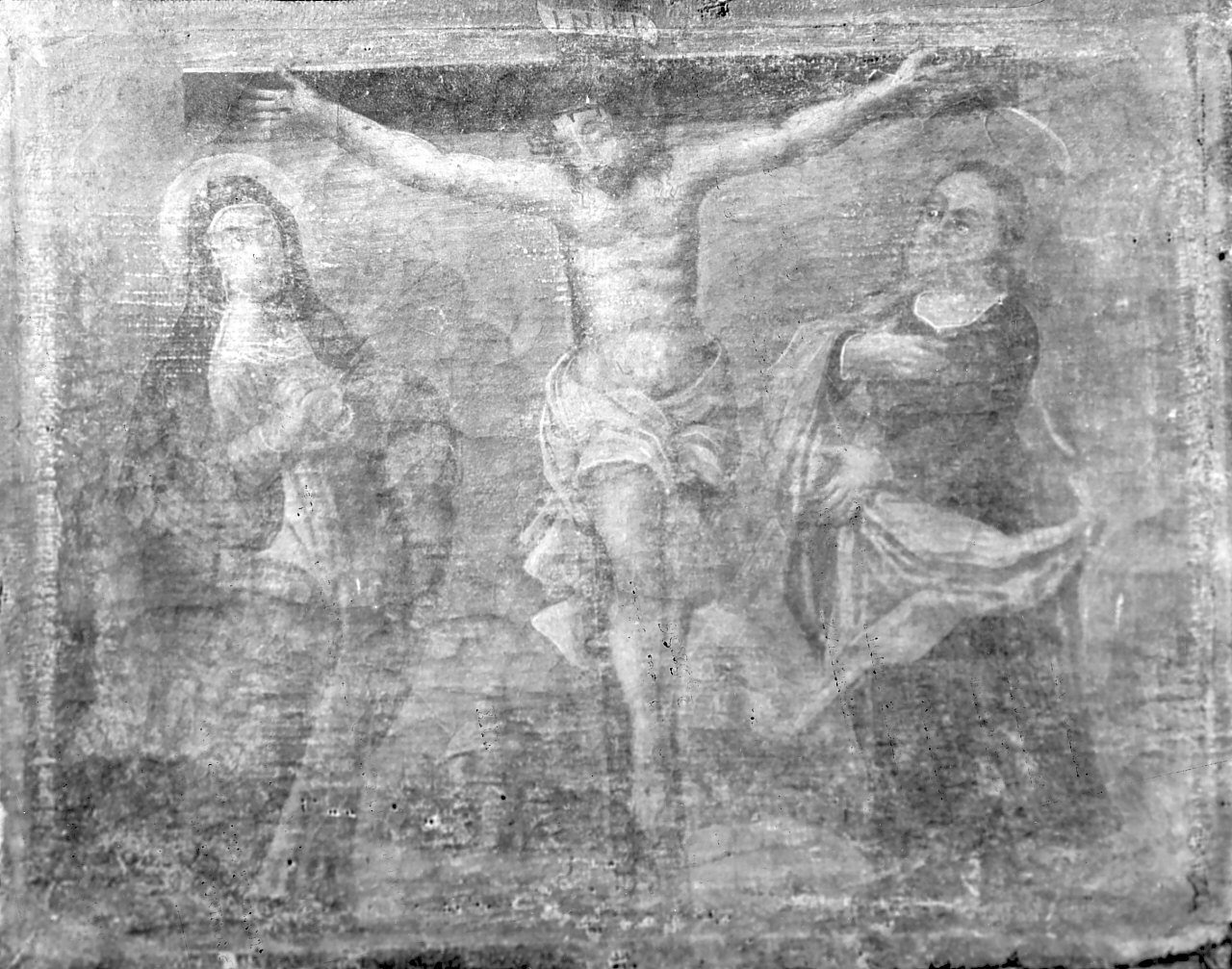 stazione XII: Gesù innalzato e morto in croce (dipinto, elemento d'insieme) - ambito Italia meridionale (sec. XIX)