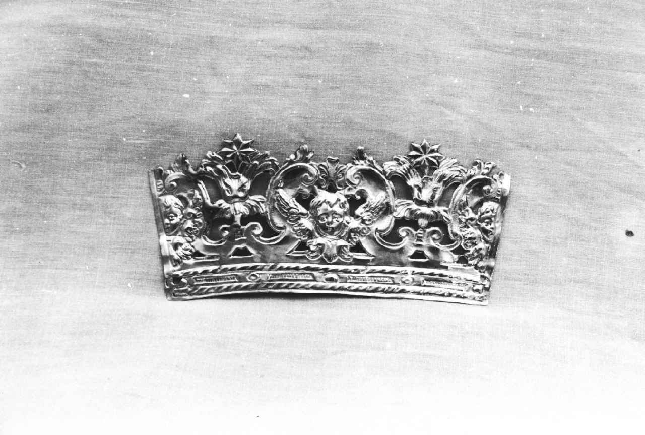 corona da dipinto, opera isolata - bottega napoletana (prima metà sec. XIX)
