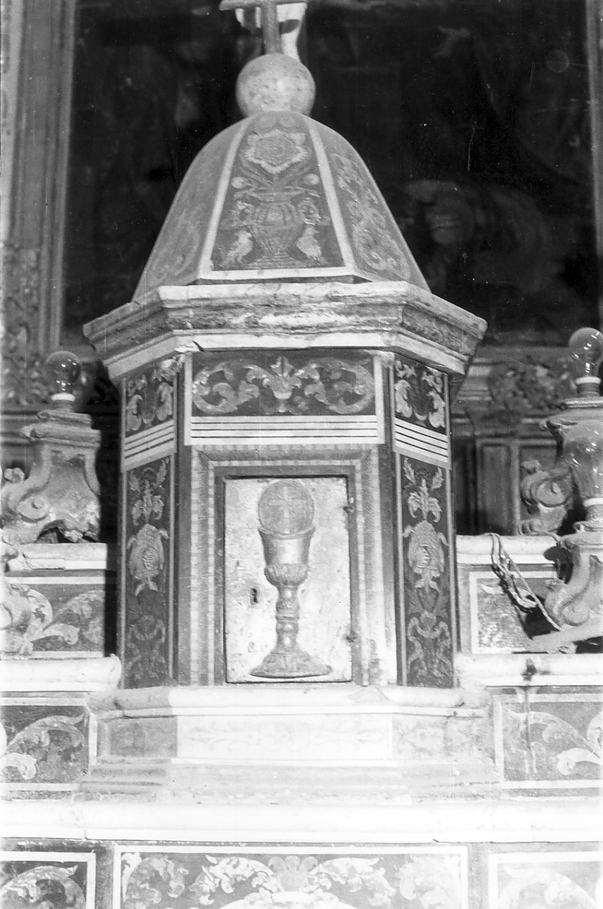 tabernacolo - a tempietto, elemento d'insieme di Costa Domenico (sec. XVIII)