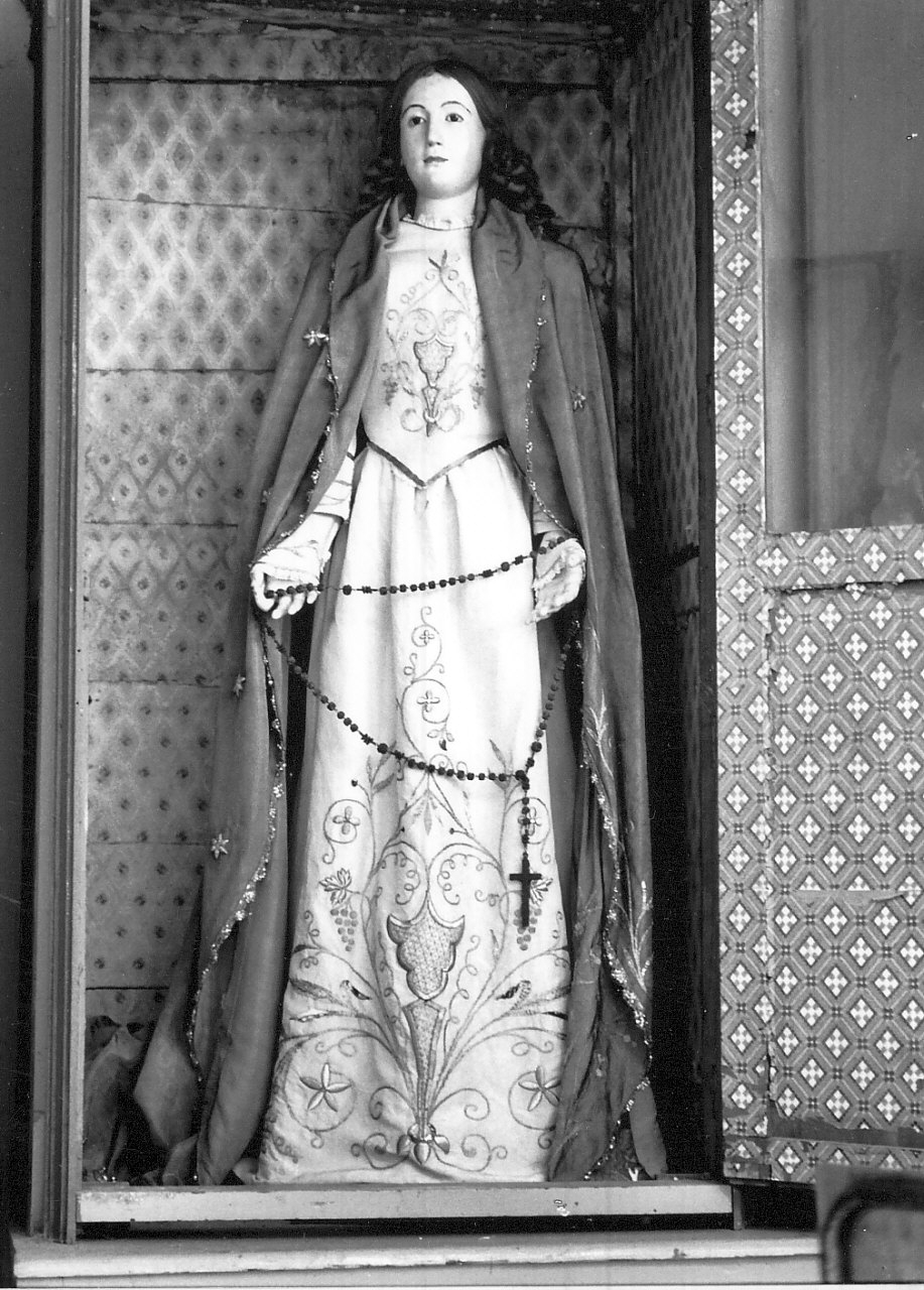 Madonna del Rosario (manichino, opera isolata) - bottega Italia meridionale (seconda metà sec. XIX)