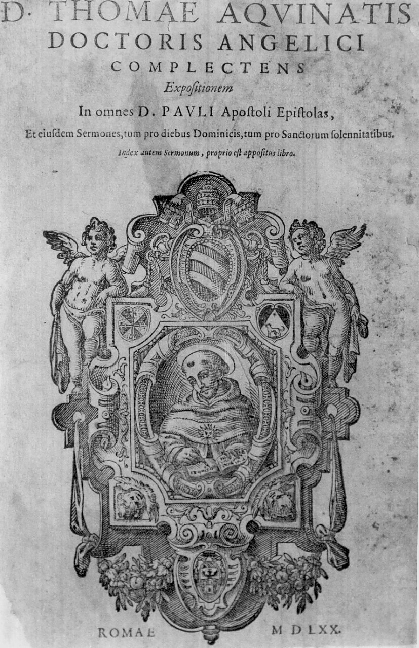 San Tommaso d'Aquino (stampa, opera isolata) - ambito veneziano (sec. XVII)