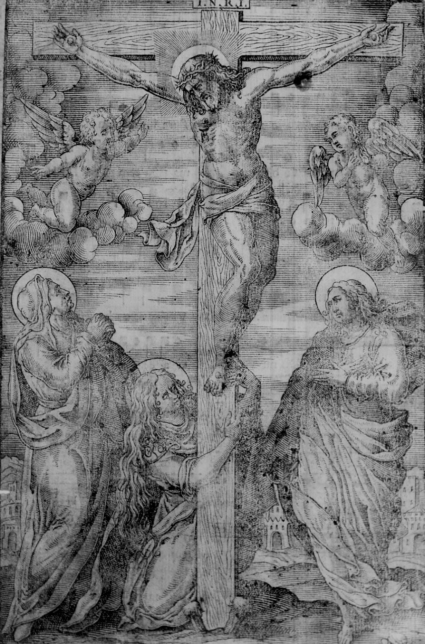 Cristo crocifisso (stampa, opera isolata) - ambito Italia meridionale (sec. XVII)