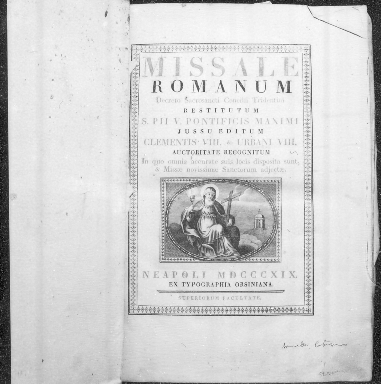 stampa, opera isolata di Tipografia Orsiniana (sec. XIX)