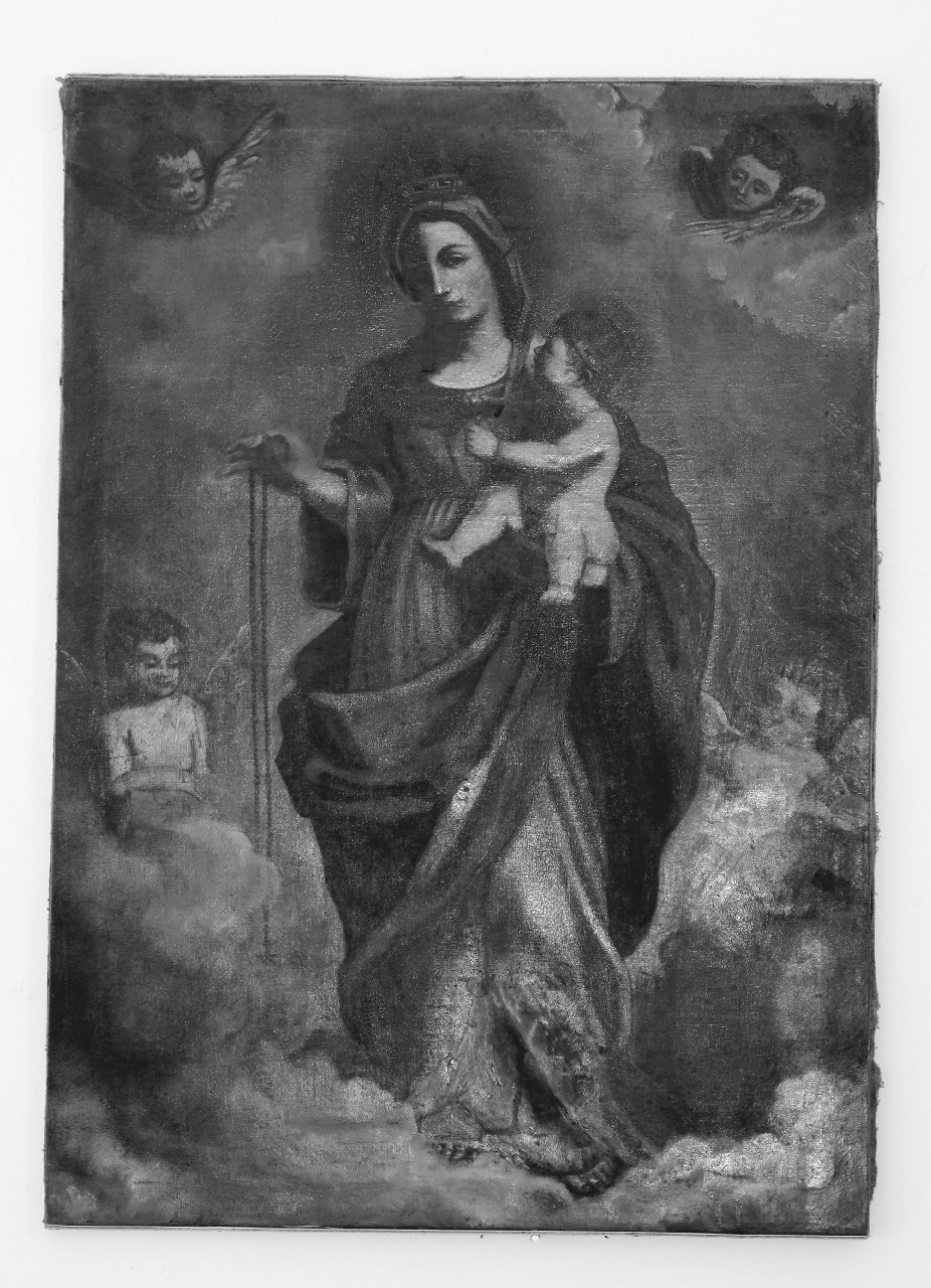 Madonna del Rosario (dipinto, opera isolata) - ambito calabrese (sec. XVIII)
