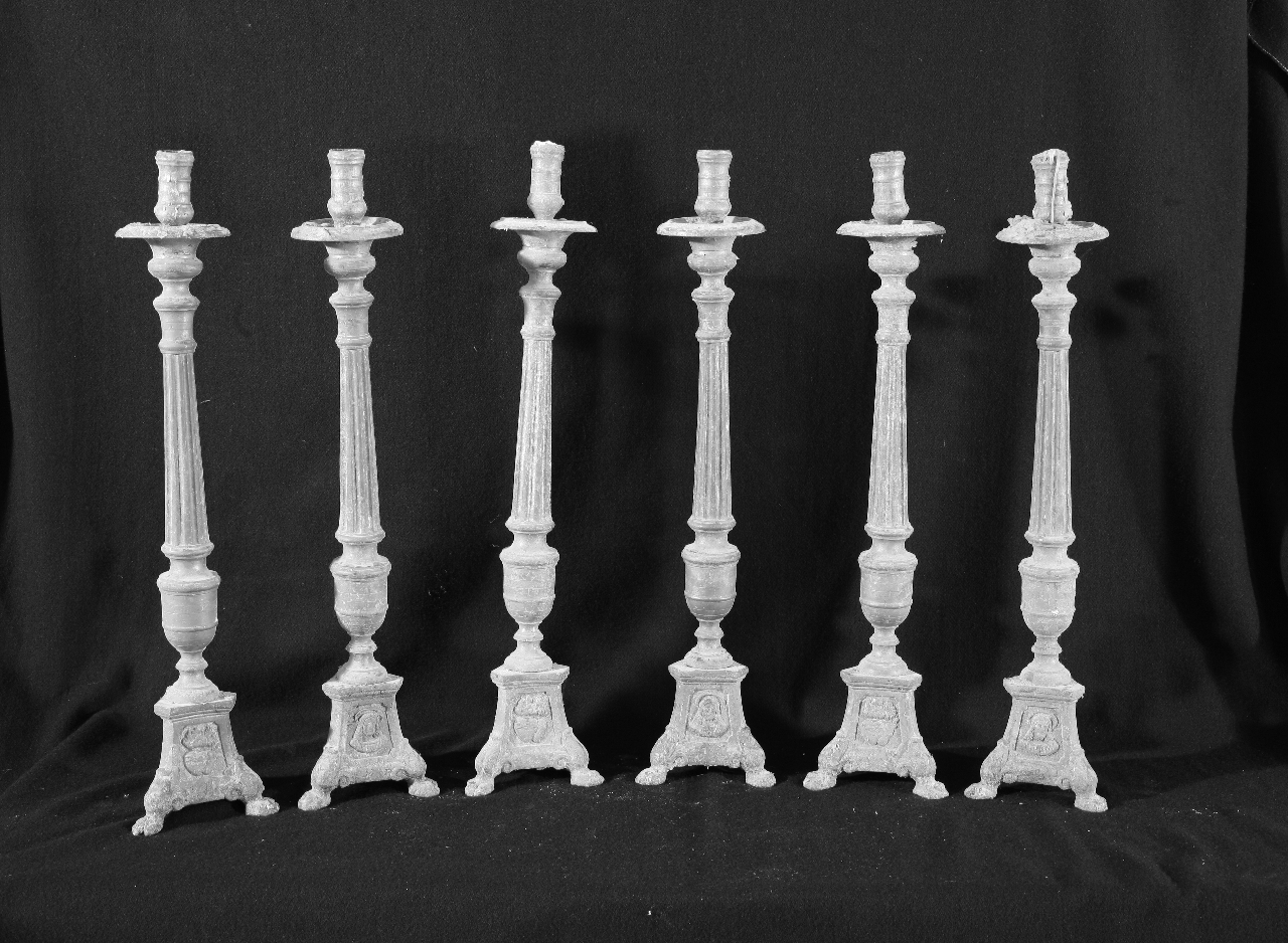 candelabro, serie - bottega calabrese (sec. XIX)