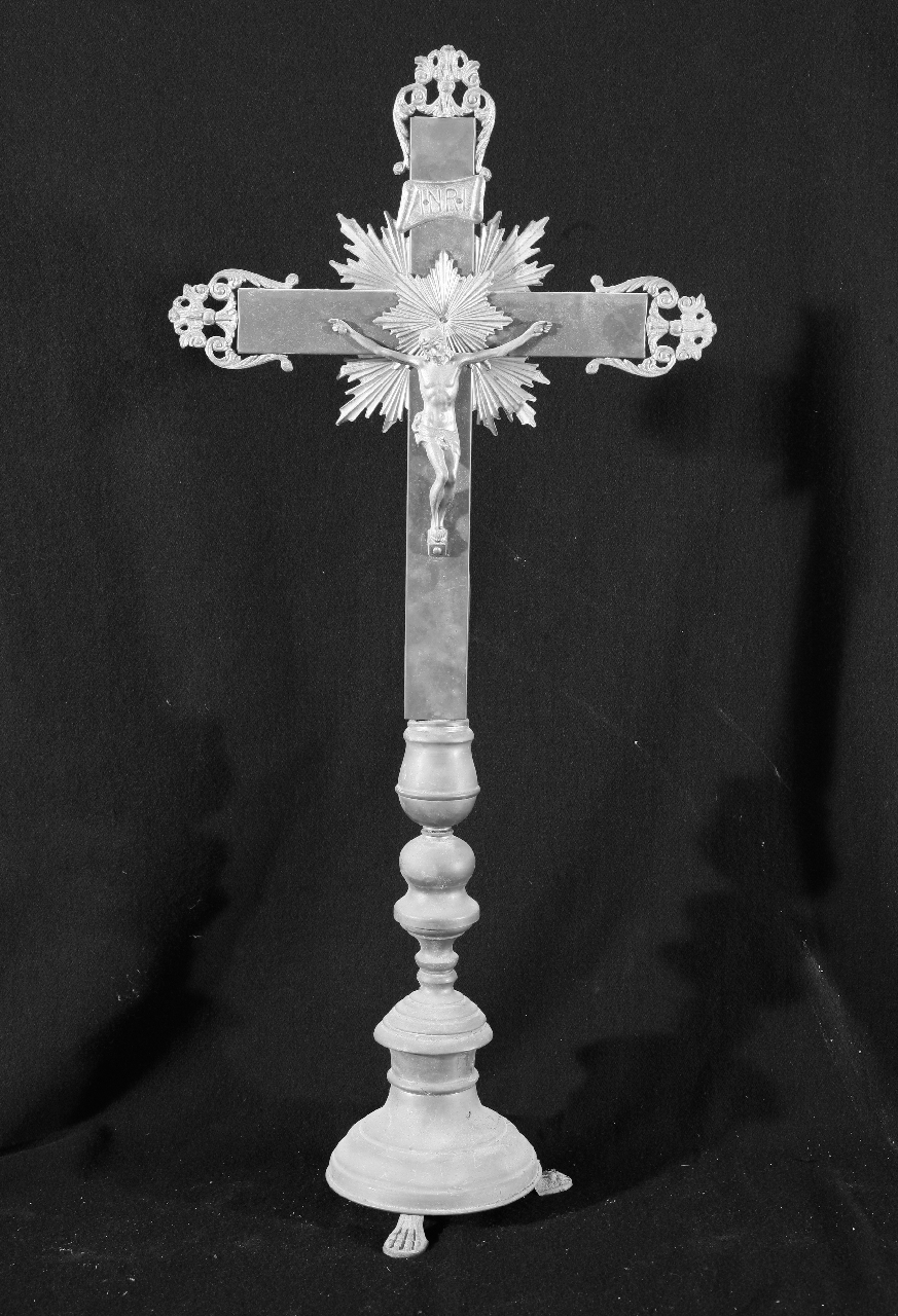 croce d'altare, opera isolata - bottega calabrese (fine sec. XIX)