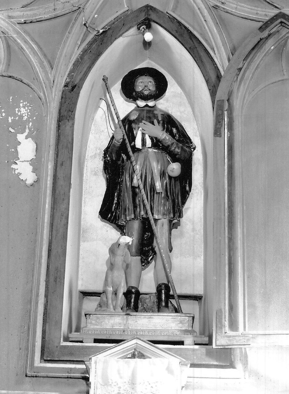San Rocco (statua, opera isolata) di Petrone Michele (attribuito) (seconda metà sec. XIX)