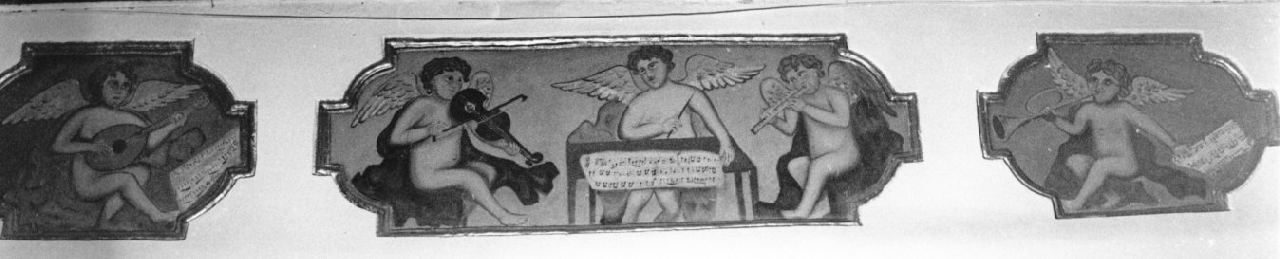 angelo musicante (dipinto, opera isolata) - ambito Italia meridionale (sec. XIX)