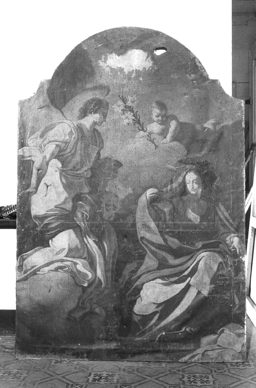 Annunciazione (dipinto, opera isolata) - ambito calabrese (sec. XVIII)