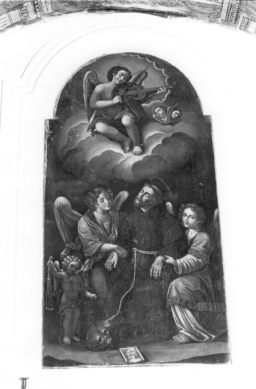 San Francesco d'Assisi (dipinto, opera isolata) di Pullano P (sec. XIX)
