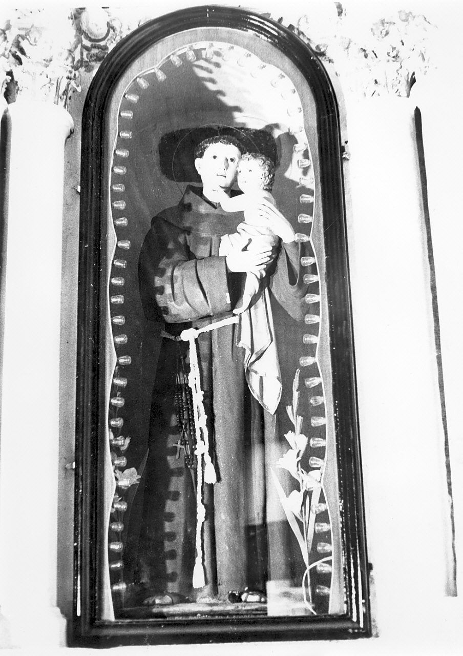 Sant'Antonio da Padova con il bambino (statua) - bottega Italia meridionale (sec. XIX)