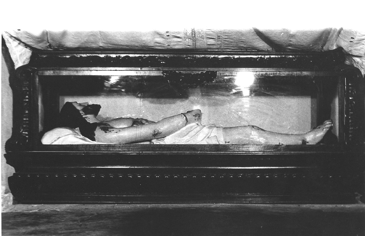 sarcofago - a cassa, opera isolata - bottega calabrese (prima metà sec. XX)
