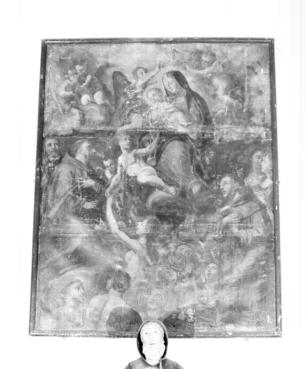 Madonna del Carmelo e santi (dipinto, opera isolata) - ambito Italia meridionale (sec. XVIII)