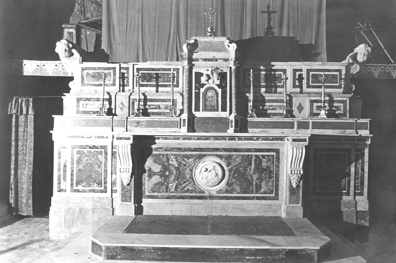 altare maggiore, opera isolata - bottega napoletana (sec. XIX)