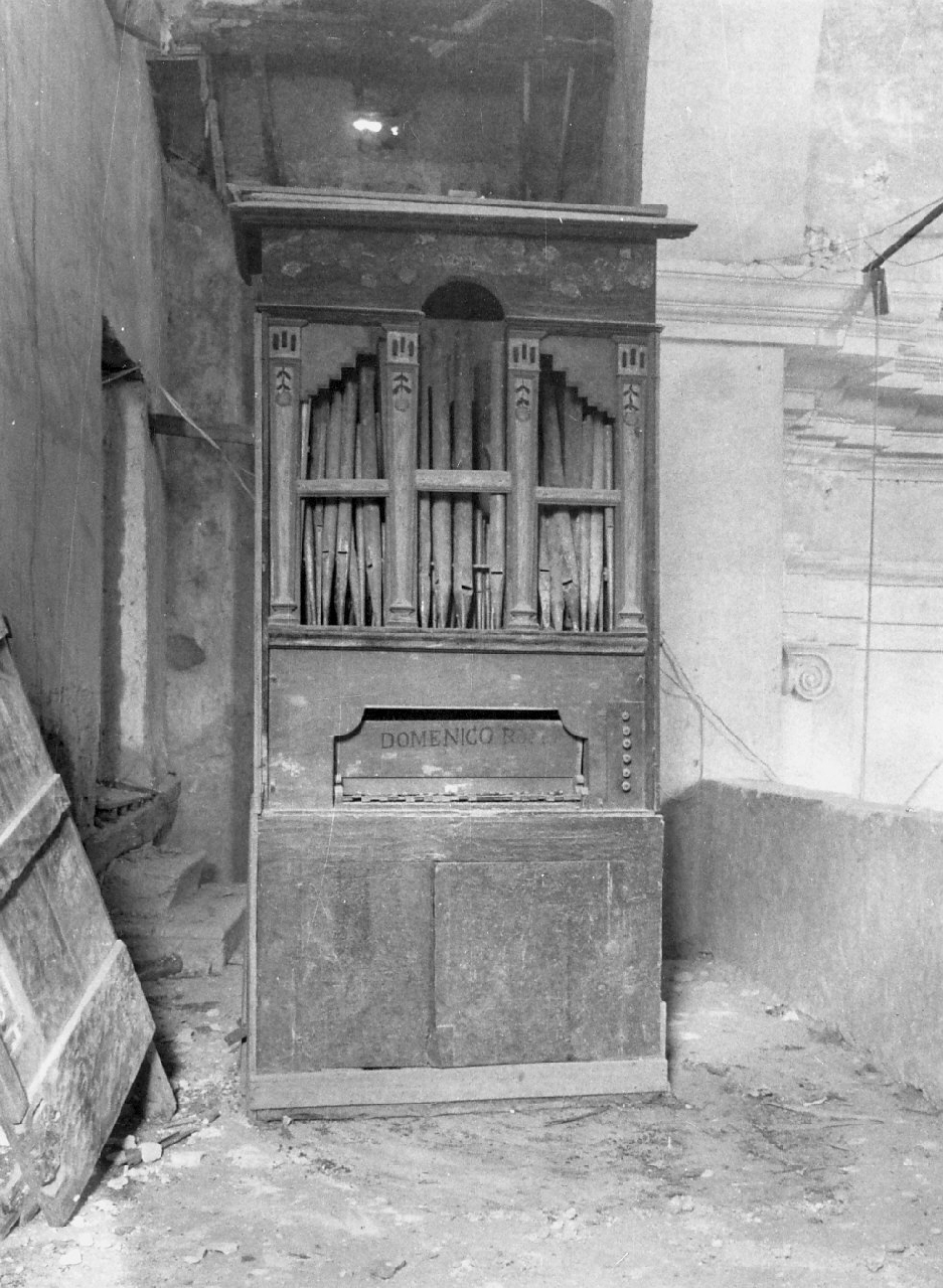 organo, opera isolata - bottega calabrese (sec. XIX)