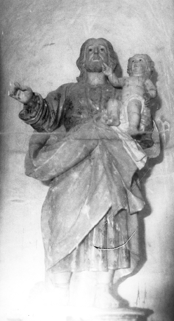 San Giuseppe e Gesù Bambino (statua, opera isolata) - bottega calabrese (fine/inizio secc. XVIII/ XIX)