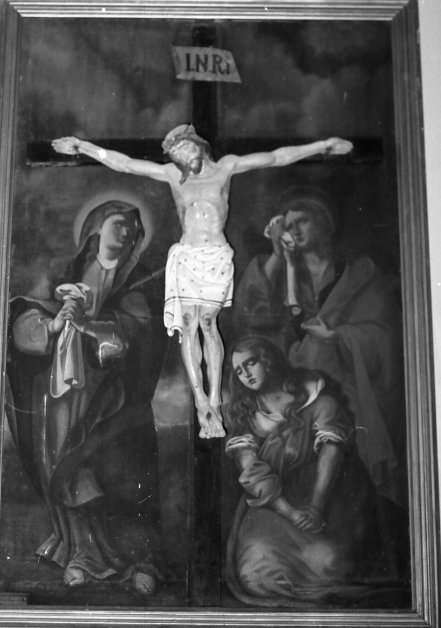Cristo crocifisso (dipinto, opera isolata) - ambito Italia meridionale (sec. XVIII)