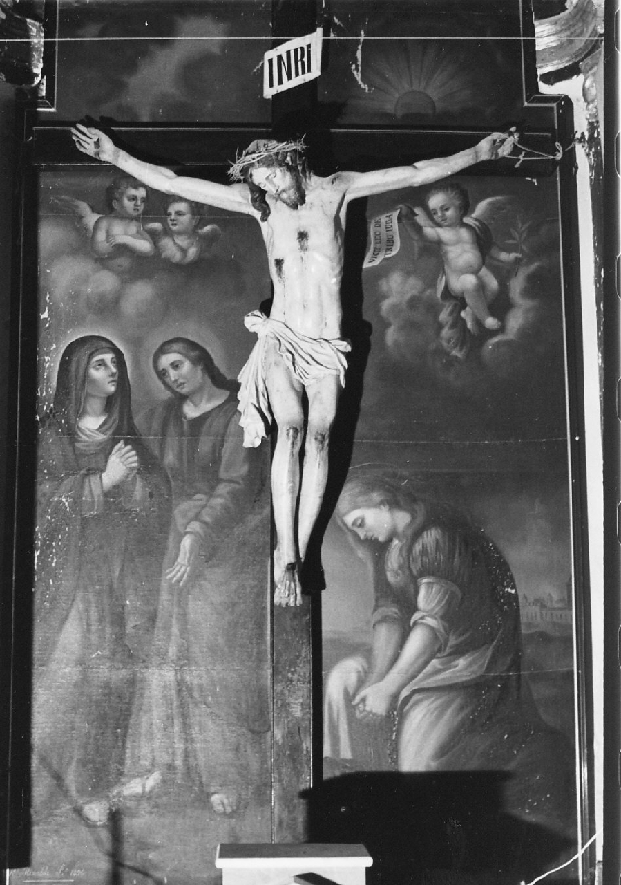 Cristo crocifisso (dipinto, opera isolata) di Rinaldi Raffaele (sec. XIX)