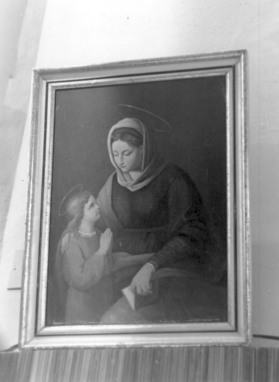 Maria Vergine bambina e Sant'Anna (dipinto, opera isolata) - ambito Italia meridionale (fine sec. XIX)