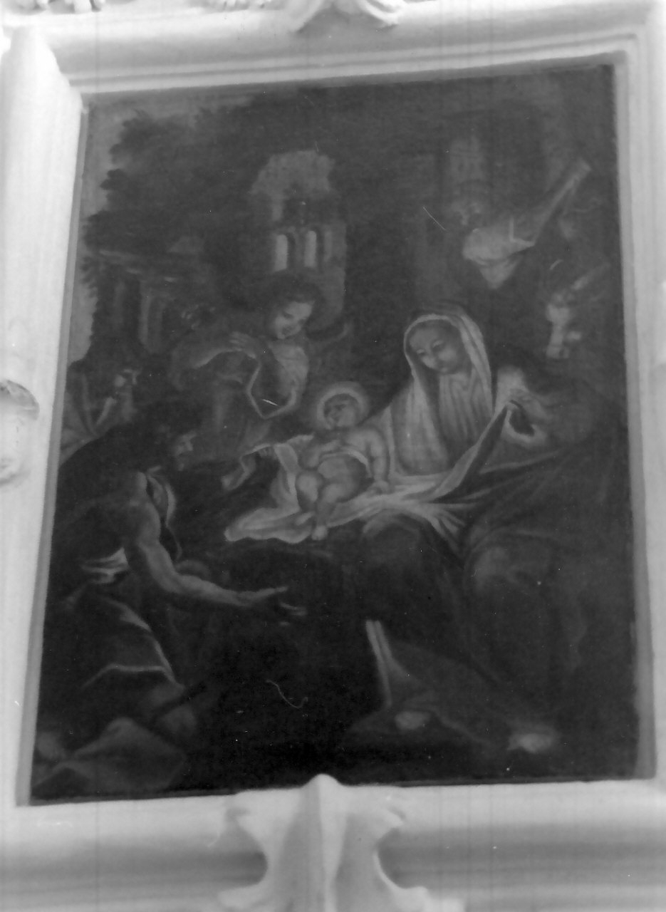 natività di Gesù (dipinto, elemento d'insieme) - ambito Italia meridionale (seconda metà sec. XIX)
