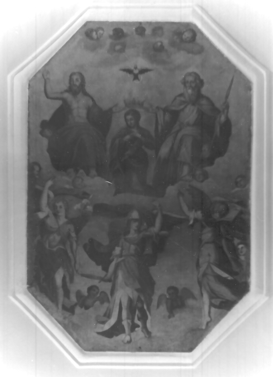 incoronazione di Maria Vergine (dipinto, ciclo) - ambito Italia meridionale (seconda metà sec. XIX)