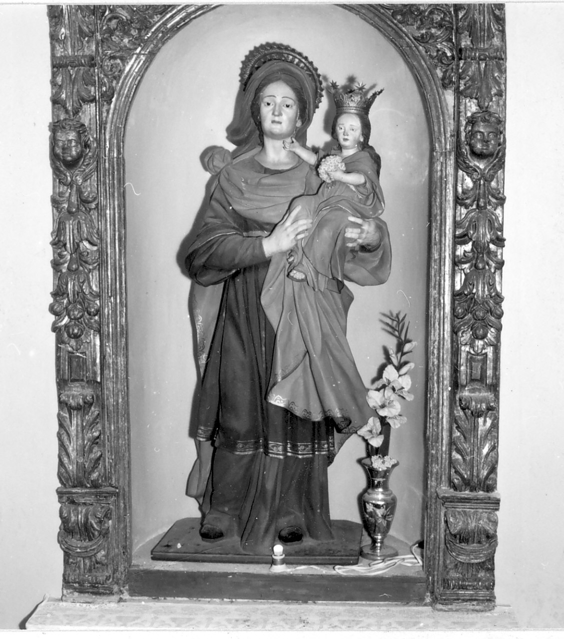Maria Vergine bambina e Sant'Anna (statua) - bottega calabrese (sec. XIX)