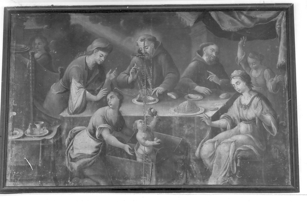 miracolo della cena di San Francesco ad Agropoli (dipinto) - ambito calabrese (sec. XVIII)