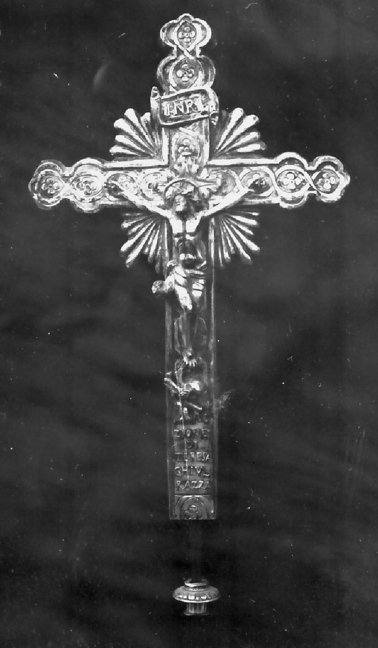 croce processionale - bottega napoletana (seconda metà sec. XIX)