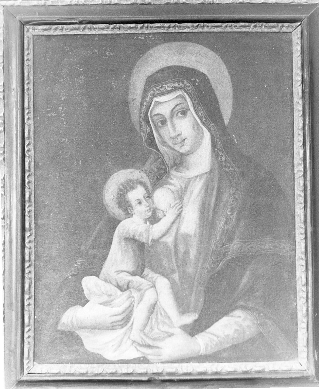 Madonna del Pilerio (?), Madonna del Latte (dipinto) - ambito Italia meridionale (sec. XVIII)