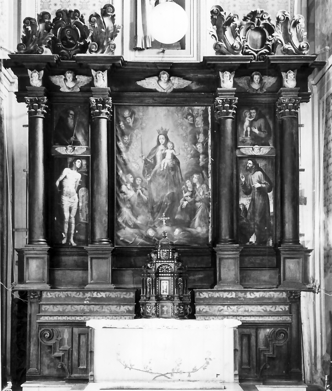 altare maggiore, opera isolata - bottega Italia meridionale (sec. XVIII)