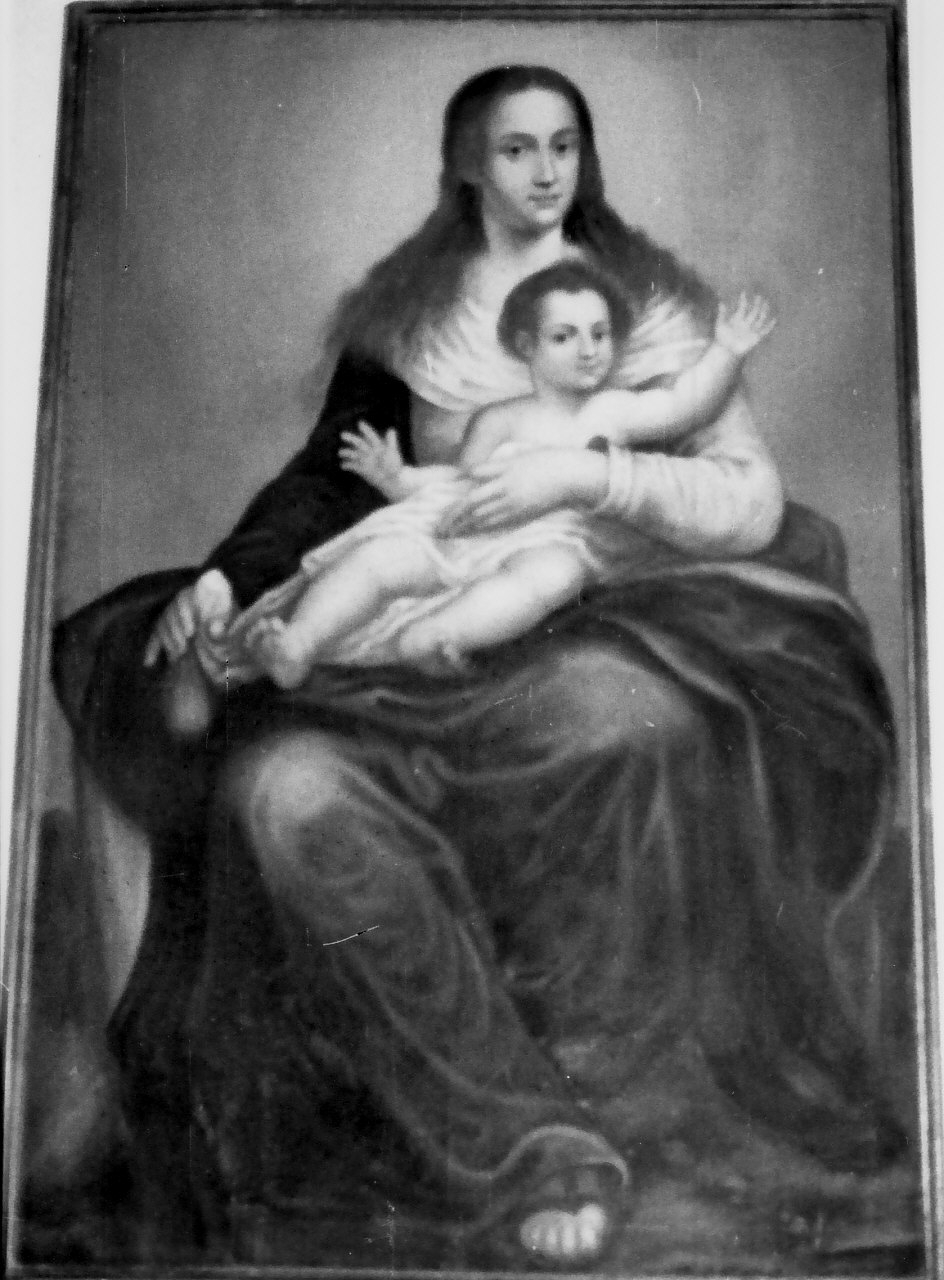 Madonna con Bambino (dipinto, opera isolata) - ambito Italia meridionale (sec. XIX)