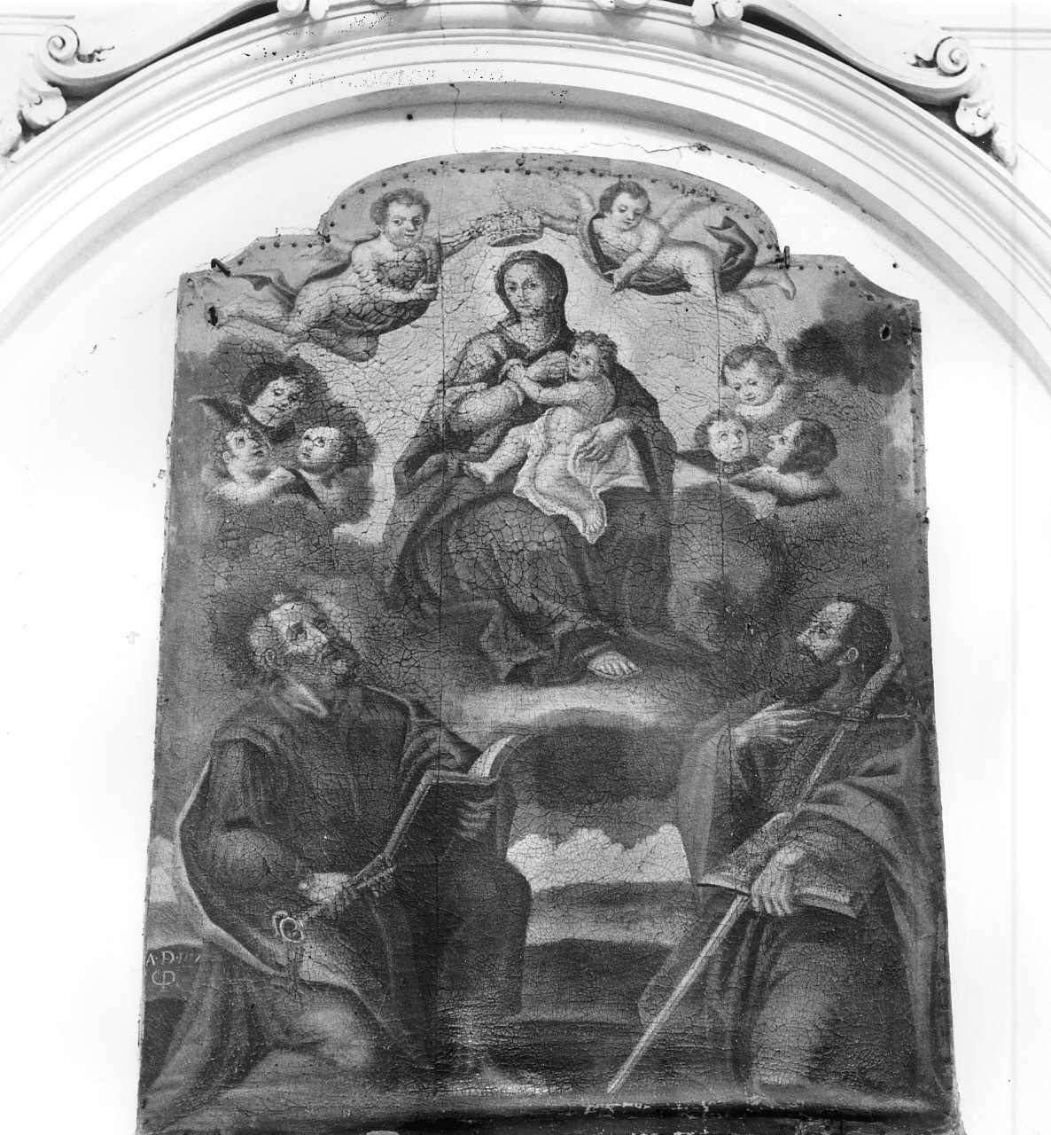 Madonna del Latte, Madonna con Bambino e Santi (statua) - ambito calabrese (sec. XVIII)