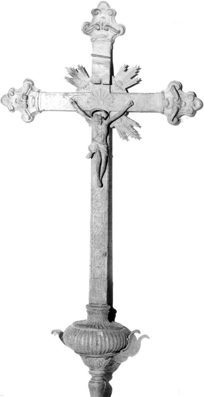 croce processionale - bottega napoletana (fine/inizio secc. XVIII/ XIX)