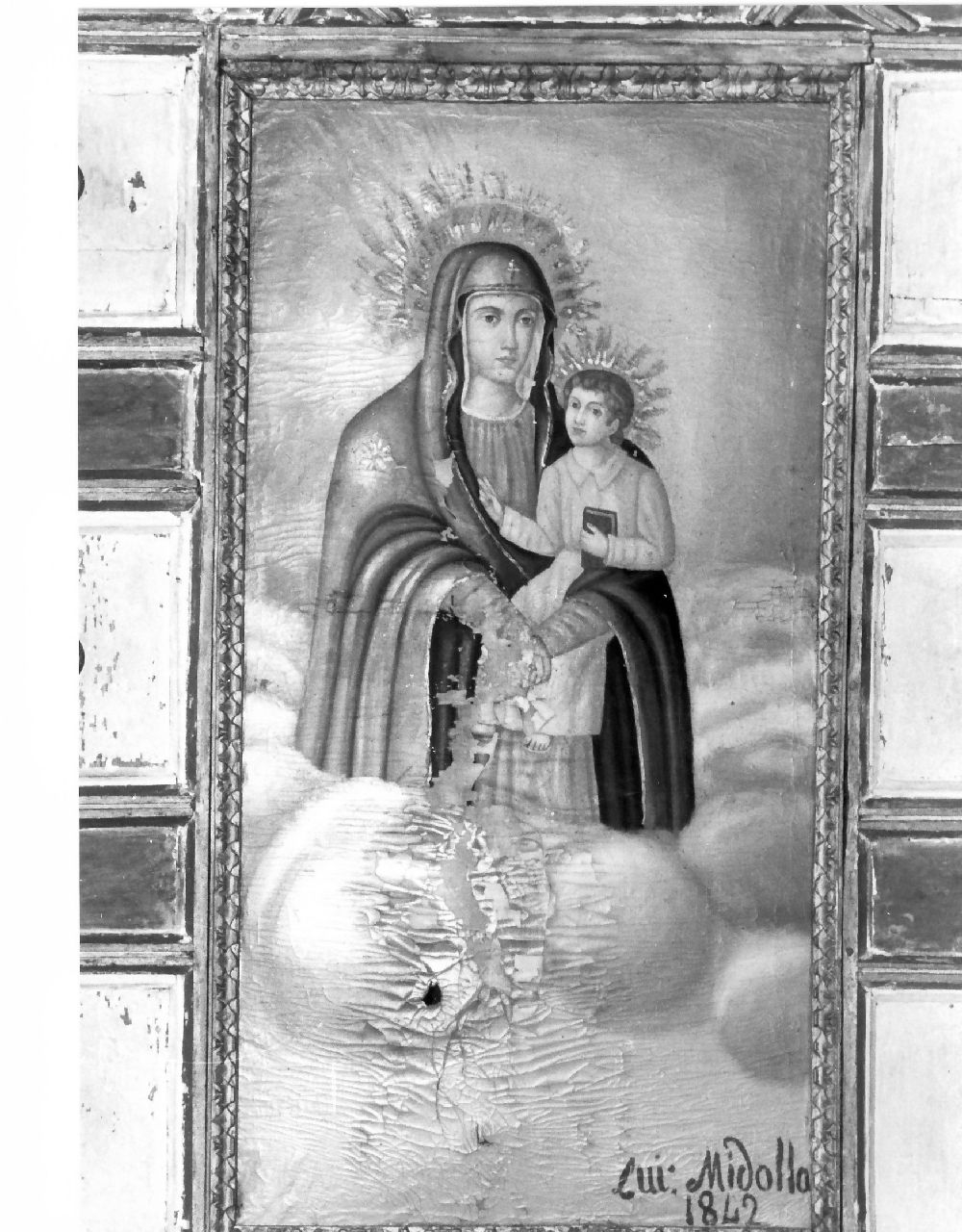 Madonna di Costantinopoli, Madonna con Bambino (dipinto) - ambito calabrese (sec. XIX)