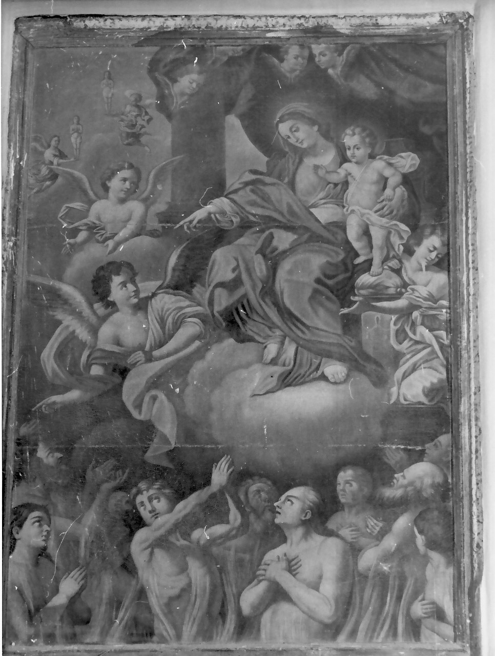 Madonna del Carmelo (dipinto, opera isolata) - bottega Italia meridionale (prima metà sec. XVIII)