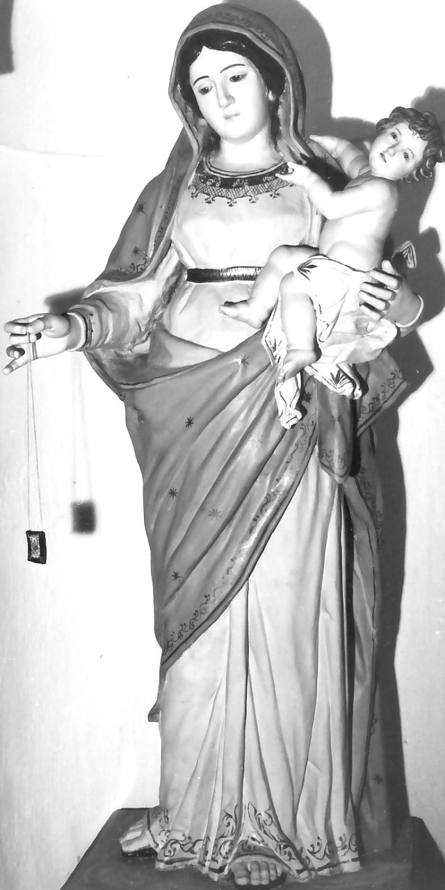 Madonna del Carmelo (statua, opera isolata) - bottega Italia meridionale (sec. XIX)