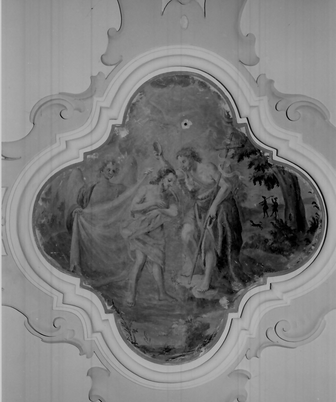 battesimo di Cristo (dipinto, opera isolata) di Gualtieri Genesio (sec. XVIII)