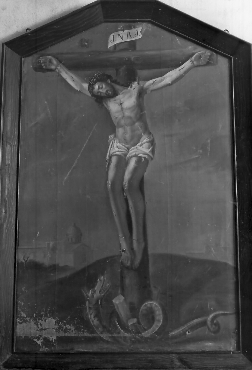 crocifissione di Cristo (dipinto, opera isolata) - ambito calabrese (sec. XVIII)
